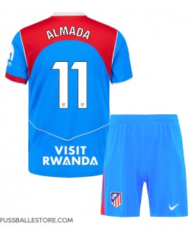 Günstige Atletico Madrid Thiago Almada #11 3rd trikot Kinder 2025-26 Kurzarm (+ Kurze Hosen)